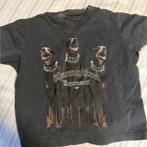 Kids Black Graphic T-Shirt